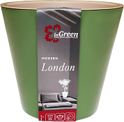 "London" Горшок для цветов d=12,5см, 1л, цв.оливковый