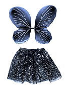 Маскарадный костюм "Праздник" (крылья бабочки, юбка) 50х40см цв.черный