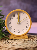 Часы-будильник "Morning mood" 11,2х10,5х4,5см, цв.желтый