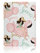 Обложка для паспорта "Flamingo Summer" 10х13,5см