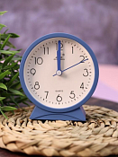 Часы-будильник "Morning mood" 11,2х10,5х4,5см, цв.голубой