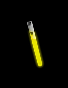 Неоновый свисток 16х1,5см, цв.желтый
