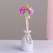 Набор подарочный "Прованс": аромамасло, ваза, цветок "Фиалка"