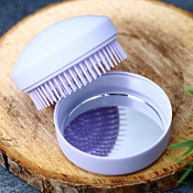 Расчёска "Classic comb" с зеркалом d=7,5см, цв.фиолетовый
