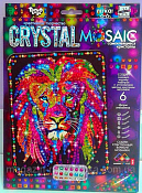 "Crystal" Алмазная мозаика "Лев" 29,5х21,5см