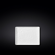 WILMAX WHITESTONE Тарелка прямоугольная 19,5х14,5см, цв.белый