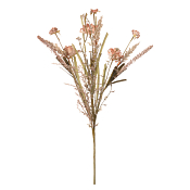 Цветок искусственный "Герань луговая" 60см, цв.бежевый