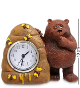 Часы настольные "Медведь и пчелы" 10см