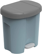 DUO Ведро для раздельного мусора 20л,2*10л цв.голубой