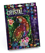 "Crystal" Алмазная мозаика "Попугай" 27,5х27,5см