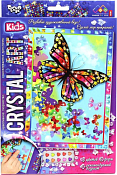 "Crystal" Алмазная мозаика "Бабочки" 28х18х2см