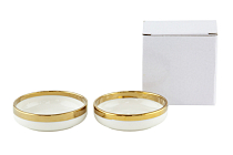 "Golden ring" Набор емкостей для закусок 8,8см, цв.белый, 2шт, в п.у.