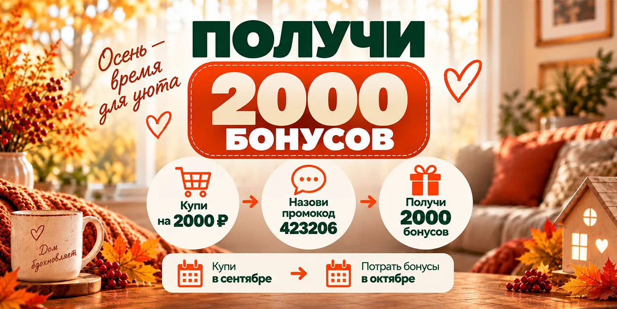 Получи 2000 бонусов (слайдер)