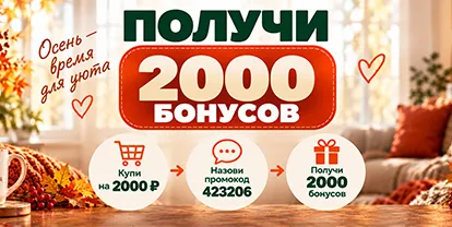 Получи 2000 бонусов