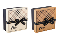Коробка подарочная "Burberry" 15х15х6,5см, 2цв.