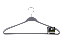 "Офис" Вешалка металл. с антискользящим покрытием 42,5х20,5см, цв.темно-серый