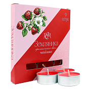 Набор свечей-таблеток (9шт) Земляника