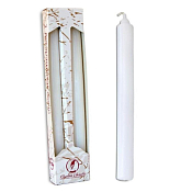 Набор свечей античных 2шт, 24,5см, цв.белый