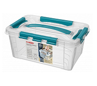 Ящик для хранения "GRAND BOX" 4,2л, 29х19х12,4см, цв.голубой