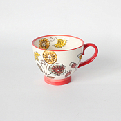 "Лето" Кружка 14,5x11,5x9см, 410мл, цв.красный