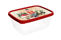 "Игрушки" Контейнер пластик 0,5л прям цв.красный