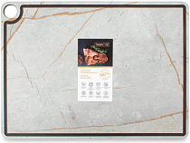"COMPOSE EAT" ProFashion" Доска разделочная с желобом 42х31см, цв.мраморный Грейс