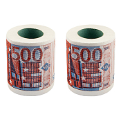 Набор туалетной бумаги "500 ЕВРО" 2шт