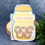 Блокнот "Honey lemon tea" 18х13см, цв. желтый