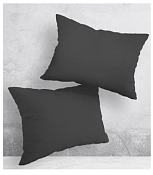 "Василиса" Набор наволочек 50х70см 2шт, цв.графит, перкаль