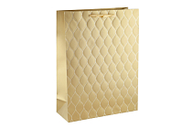 Пакет бумажный "Барокко золото" 40х30х12см