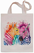 Сумка текстильная "Зебры" 35х42см