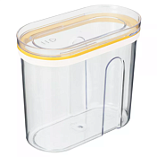 Емкость для сыпучих продуктов 0,75л 15,9х8,3х10,8см, цв.желтый