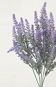 Цветок искусственный "Лаванда", h 37см, цв.сиреневый