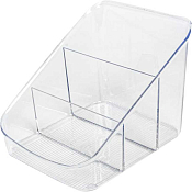 Органайзер для косметики "Eva" 15,8х14,9х13,2см, цв.прозрачный