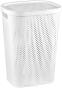 CURVER Корзина для белья "INFINITY" 59л, 44х35х60см, цв.белый