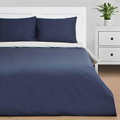 "Этель" Комплект постельного белья "Stripes" 2сп, цв.синий 50х70см, перкаль