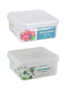 Контейнер пластик 1,7л квад 18,5х18,5х8см