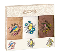 Набор кухонных полотенец "Пение птиц" 3шт, 33х60см