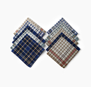 "Экономь и Я" Набор мужских носовых платков "Квадрат" 10шт., 38х38см