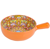 "Arabesque" Orange" Кокотница с ручкой 21,5х16х5,8см