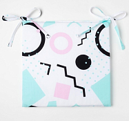 "Квадраты" Подушка на стул 32х32см