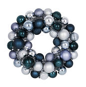 "СНОУ БУМ" Венок новогодний "Синий блеск" 38см