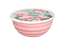 "Latina" Салатник с крышкой "Сад пионов" 1,1л, цв.розовый