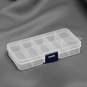 Органайзер для мелочей 13х6,6х2,2см, 10 съемных ячеек
