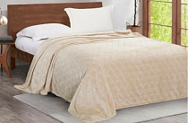 Плед Cleo Home "Magnolia" 200х220см, велсофт, цв.бежевый