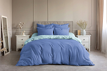 "Ночь нежна" Комплект постельного белья "Василек", евро, 50х70см, поплин
