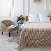 "Happy Family" Покрывало "Каре" 200х220см, цв.бежевый