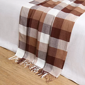 Плед "Пикник" 170х210см, бел.беж.кор.