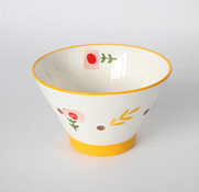 "Лето" Салатник 12,5х7,5см, 380мл, цв.желтый