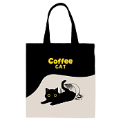 Сумка текстильная "Coffee Cat" 33х40см
